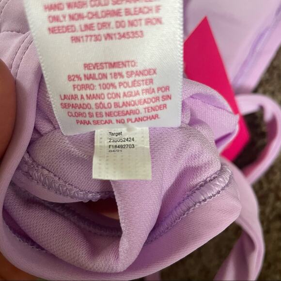 NWT Xhilaration Tube Bikini Top Lavender Purple Size Small 0-2 - Picture 3 of 4